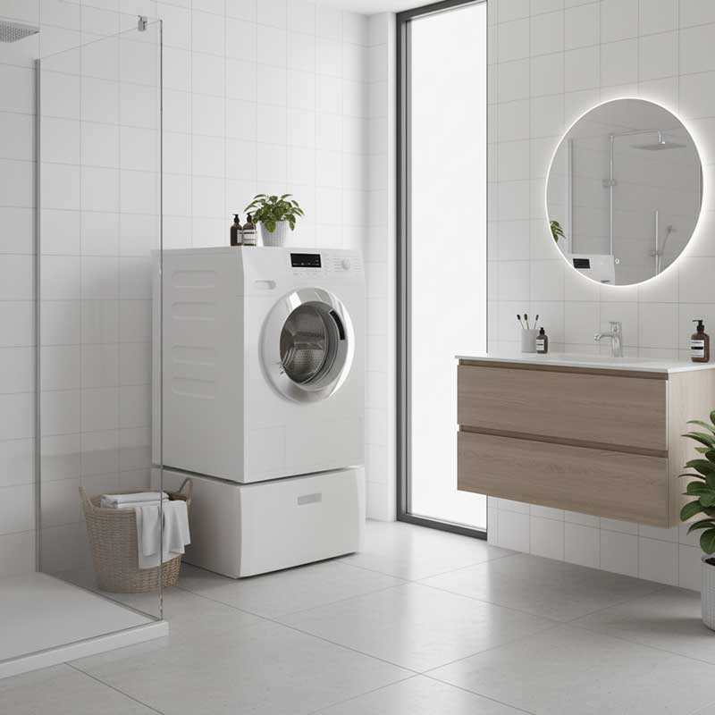 I-VANO pedestal in a modern interior setting